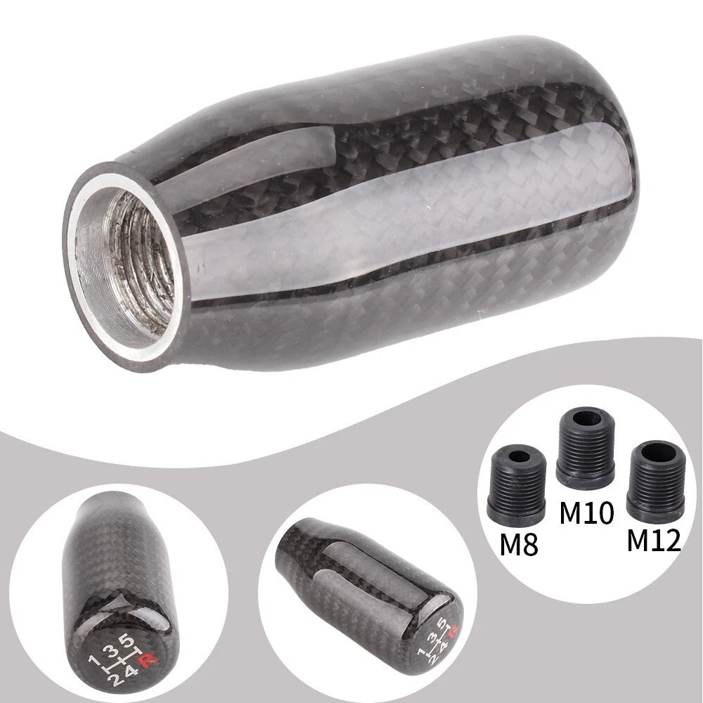 Carbon Fiber Manual Gear Shift Knob for Universal Vehicles