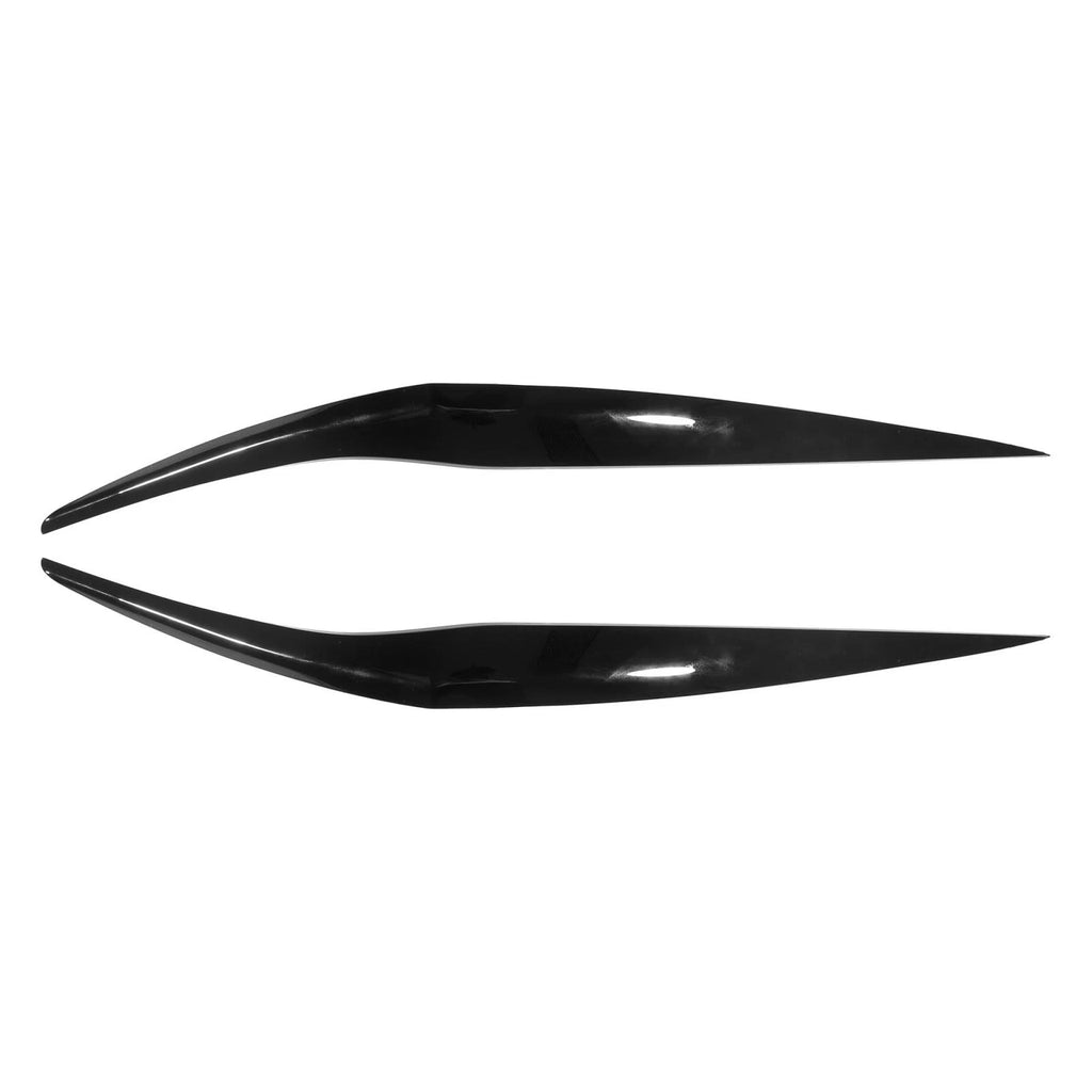 1 Pair Headlight Eye Lid Cover Sticker Black for Ford Fiesta (2013–2016)