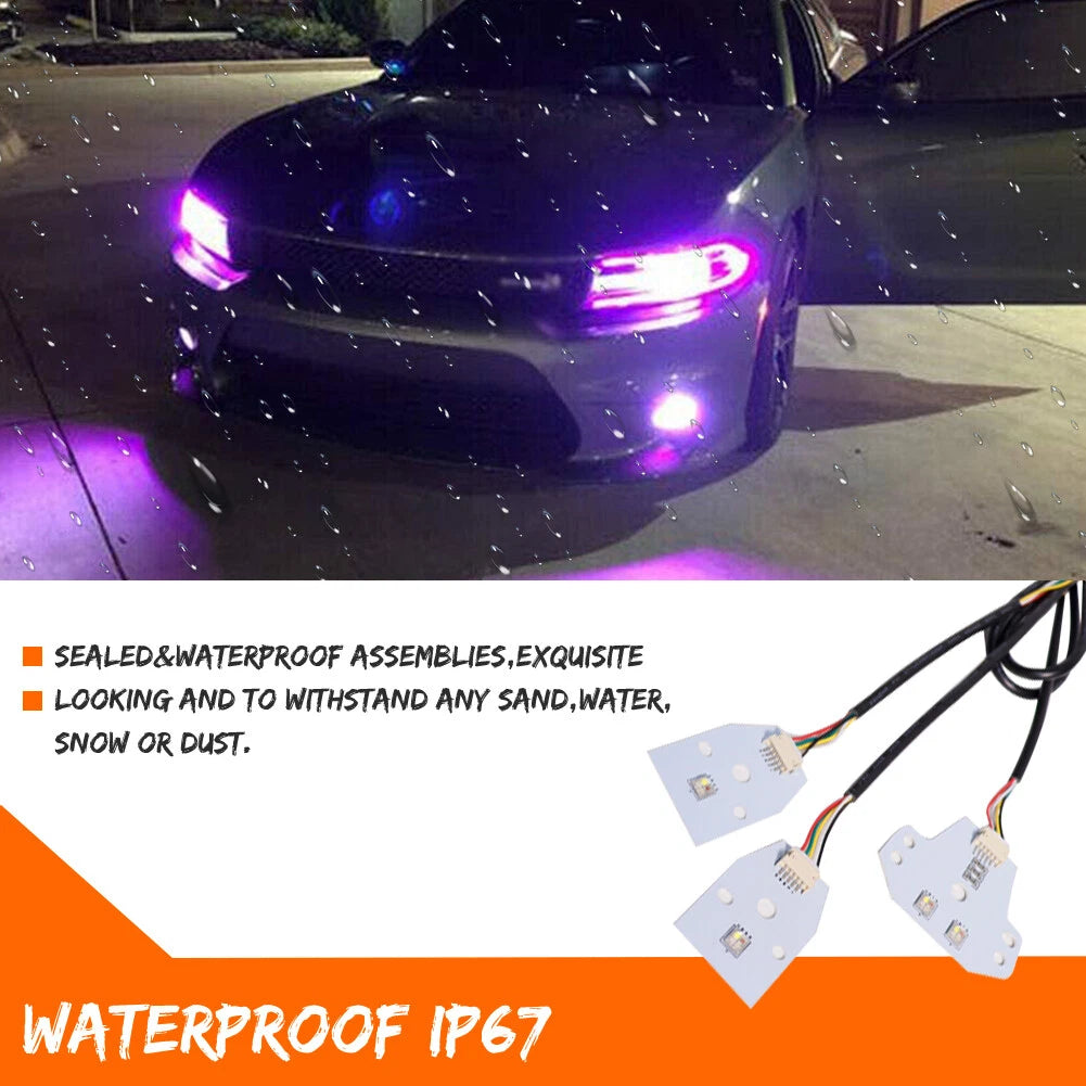 RGBW Multicolor LED Headlight Circuit Board for Dodge Charger (2015–2023)