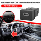1 x USB-C PD Port Socket Conversion Kit for Nissan Sentra Altima