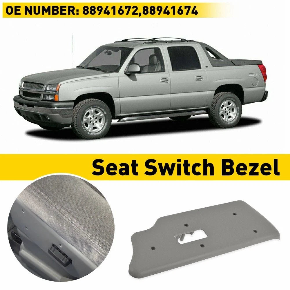 Front Left Seat Side Switch Bezel Gray for Chevy Avalanche 1500 (2003–2006)