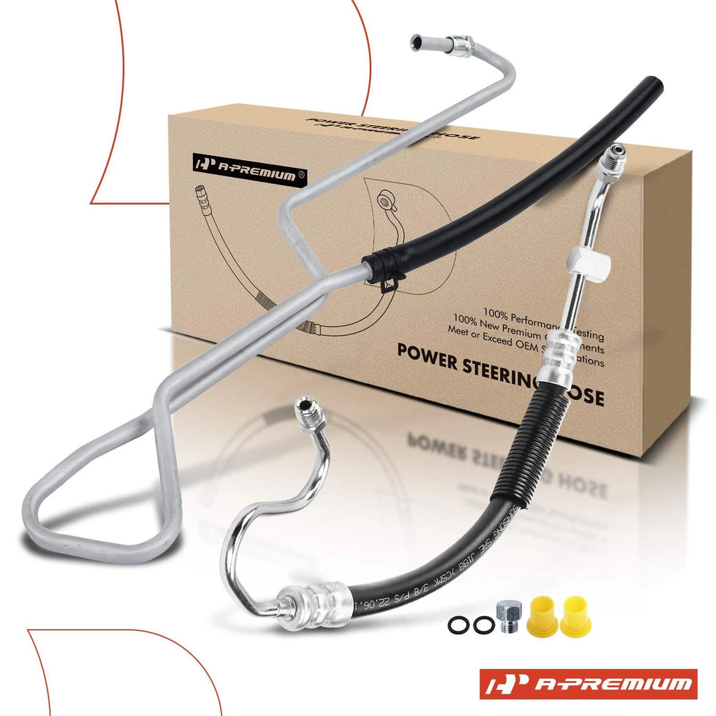2X Power Steering Pressure & Return Line Hose for Ford F150 F250 F350 (2004–2023)