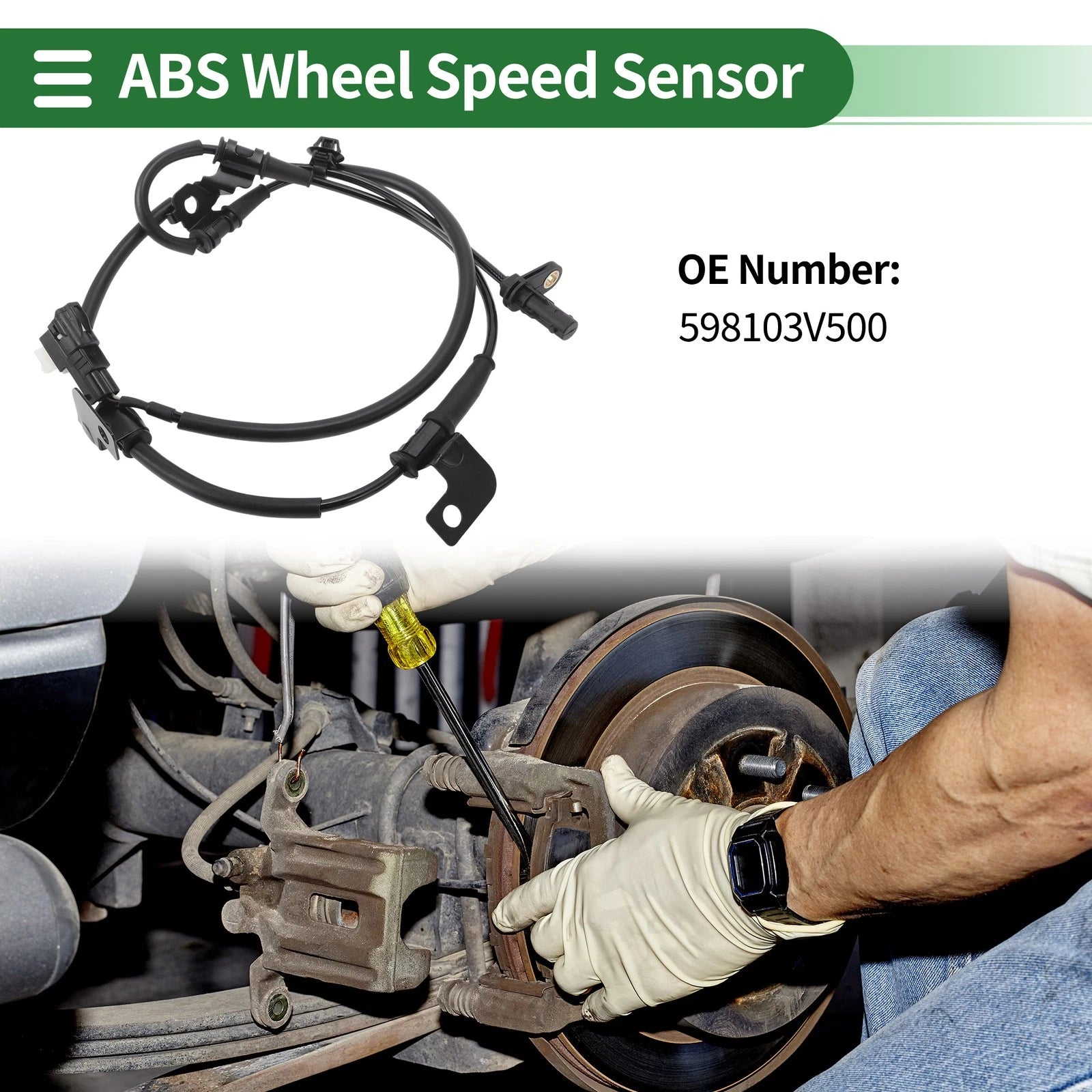 ABS Wheel Speed Sensor No. 598103V500 for Hyundai Azera (2012–2017)