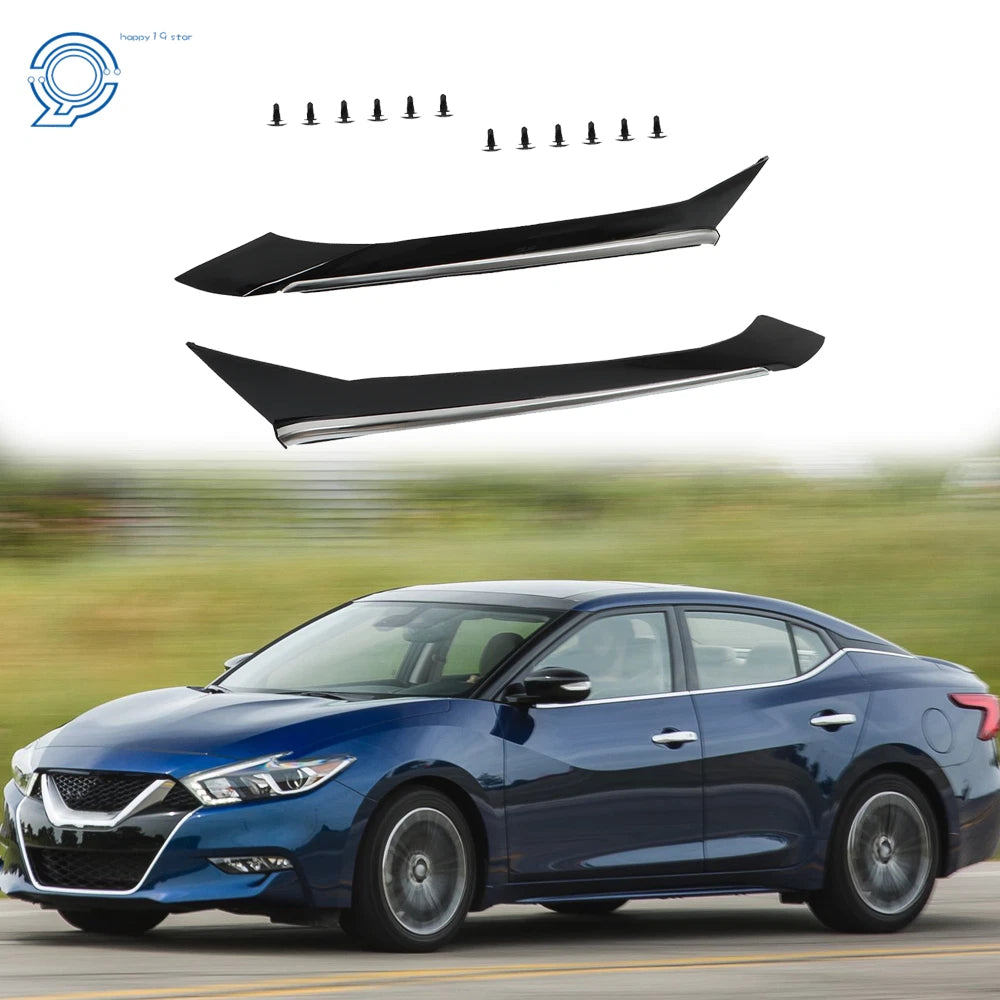 Set of 2 Rear Pillar Molding Trim for Nissan Maxima (2016–2021) Chrome