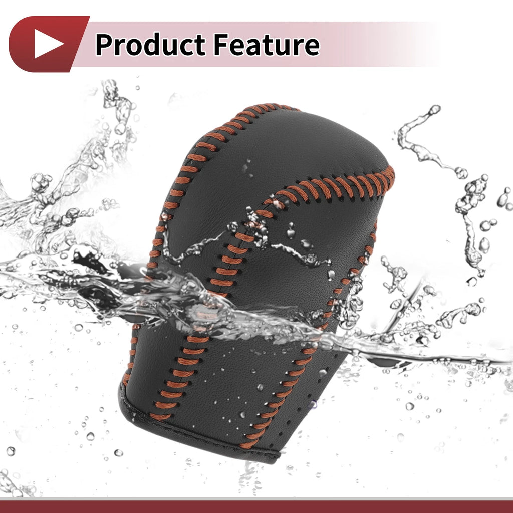1 Pc Gear Shift Knob Cover for Honda Crider (2019–2022) Brown Faux Leather