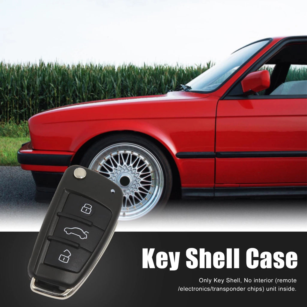 Key Fob Shell Case for Audi A3 A4 A6 Q7 TT (3 Button)