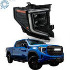 LED Headlight for GMC Sierra 1500 (2022-2024) Black Right Side