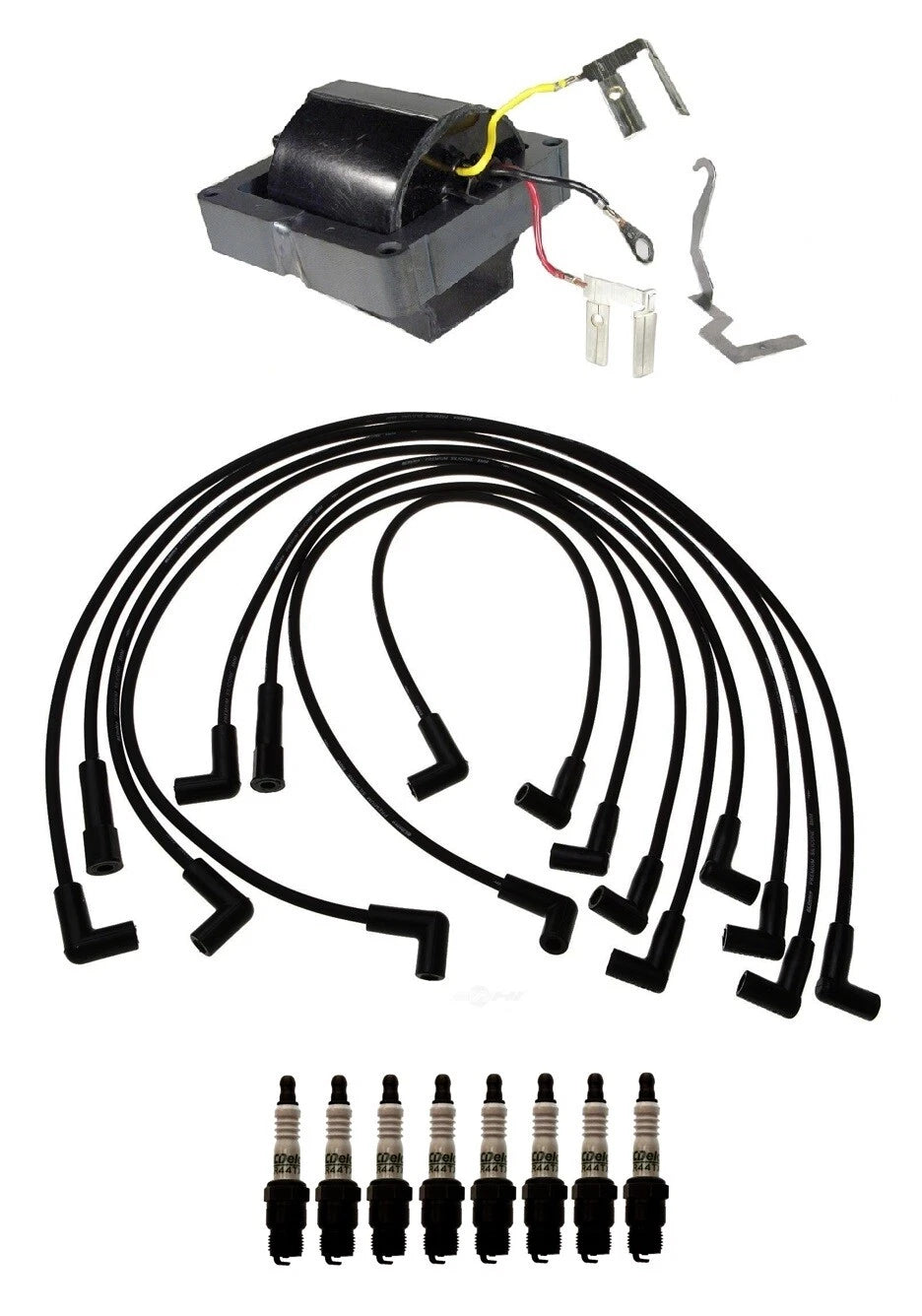 Ignition Wires & Spark Plugs Kit for El Camino Caballero V8 5.7L (1978–1987)