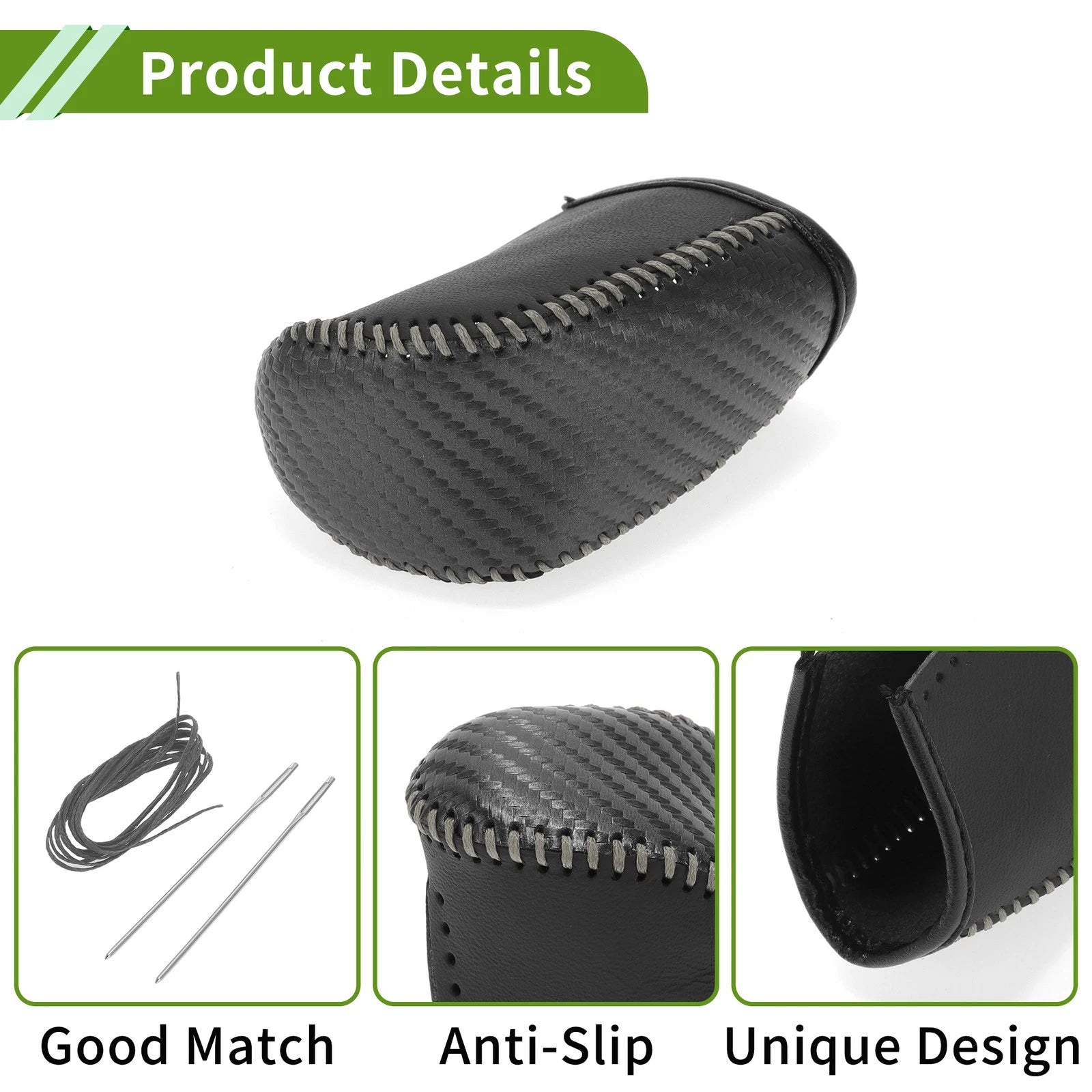 Gear Shift Knob Cover for Dodge Journey (2011–2020) Black Carbon Fiber