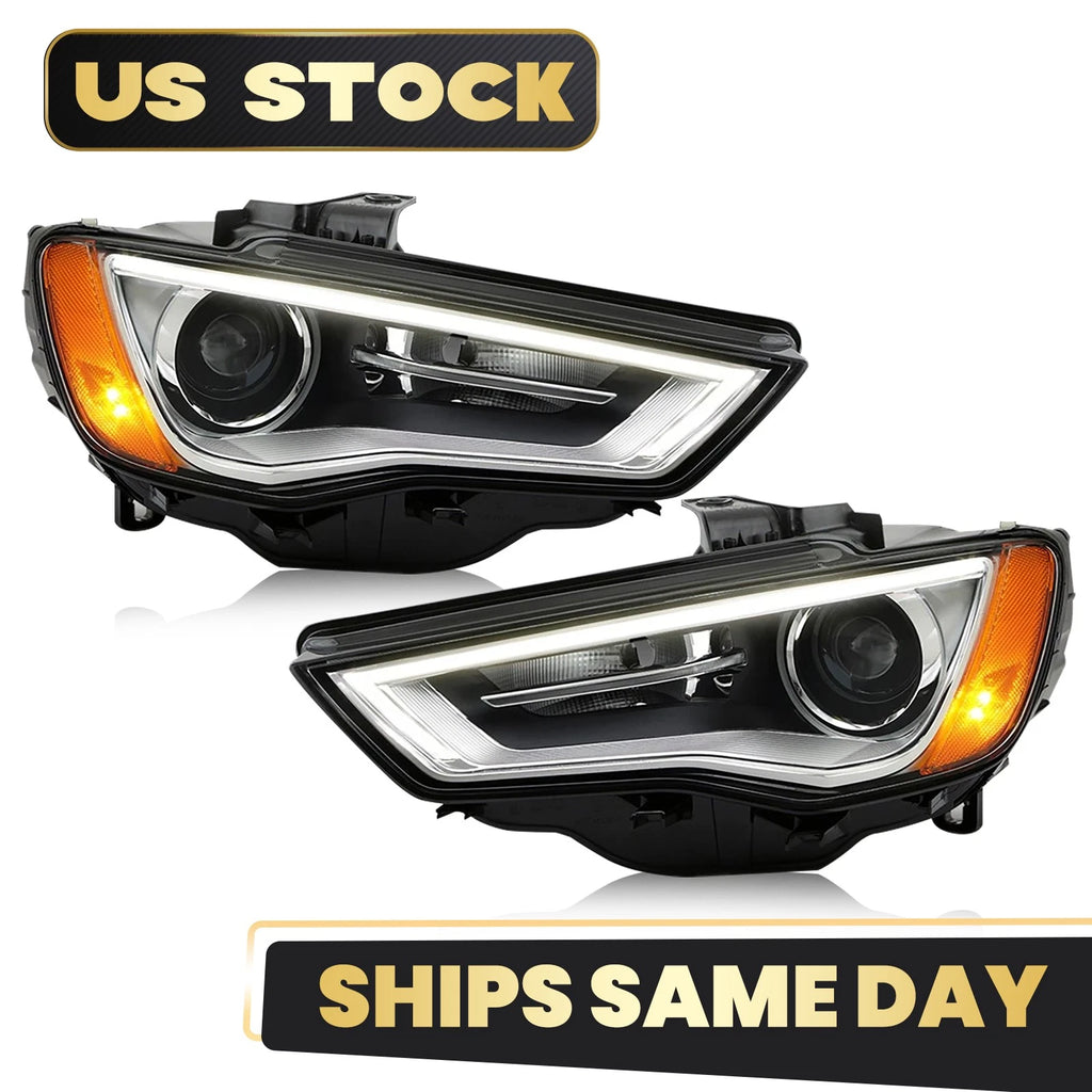 HID/Xenon Headlight Set for Audi A3 (2015–2016) Left+Right Pair