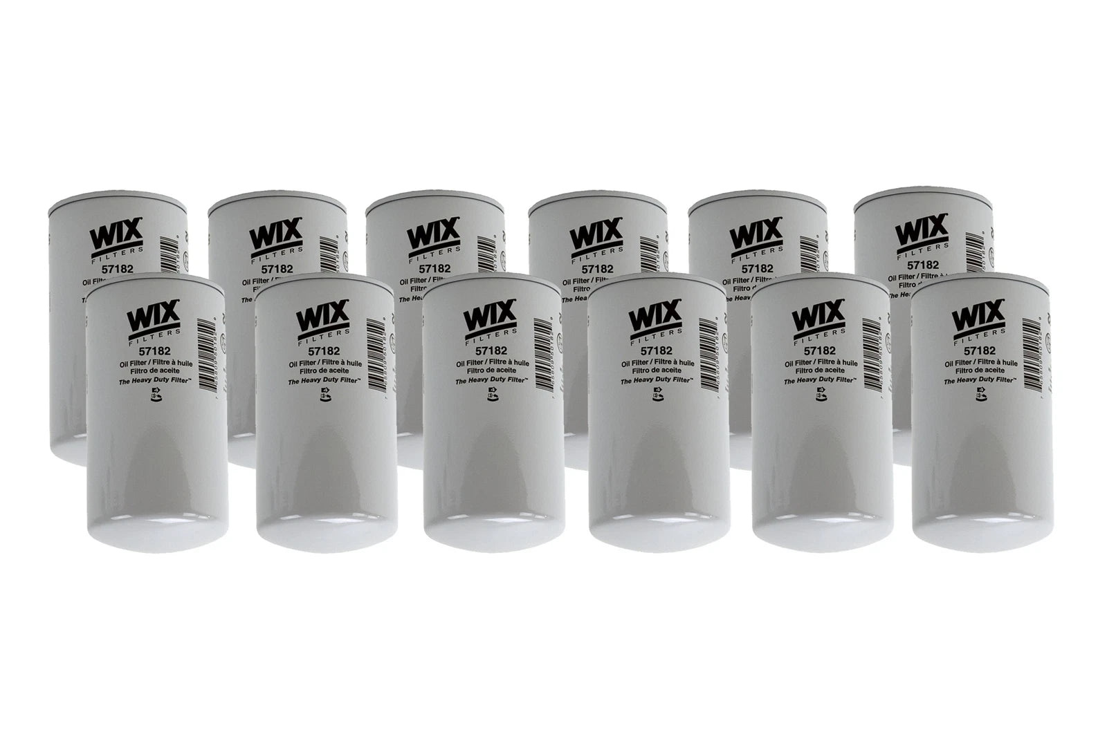 Set of 12 Engine Oil Filters for Ford Freightliner IC Peterbilt