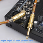 Right Angle Instrument Cable 10ft for Universal Use (Professional Grade)
