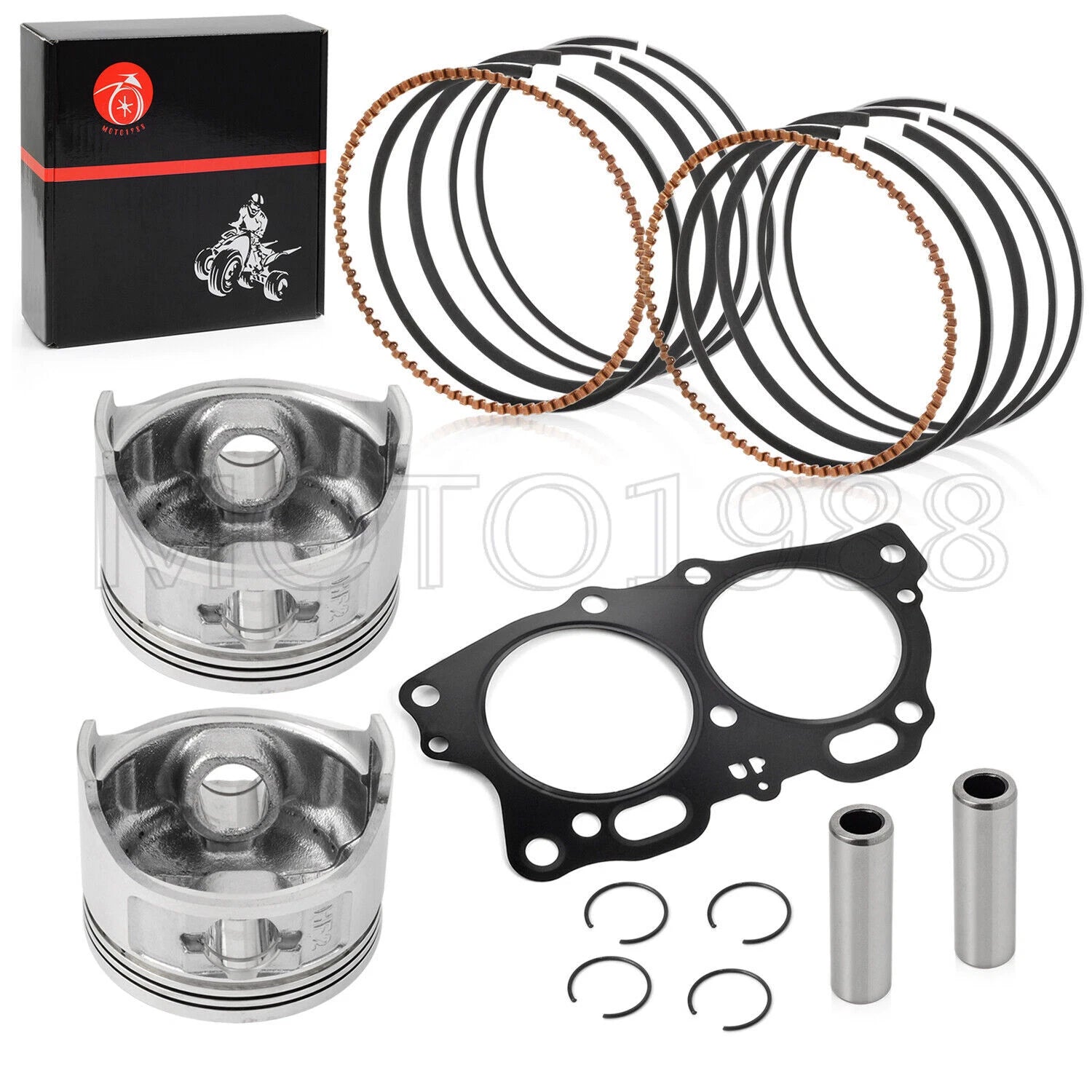 Oversize 0.5mm Piston Ring Kit for EZGO Golf Cart Robin 350cc (1996–2008)