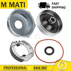 Rear Brake Drum Hub Cover Kit w/ Brake Shoes for Yamaha Bruin 250 350 (2004–2006)