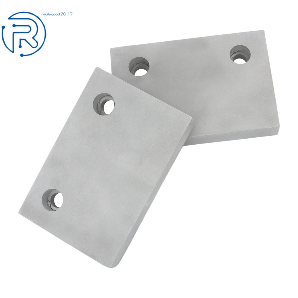 Set of 2 Aluminum Machinable Soft Vise Clamps for 6" Milling Vises