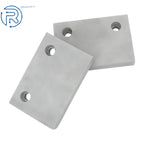 Set of 2 Aluminum Machinable Soft Vise Clamps for 6" Milling Vises
