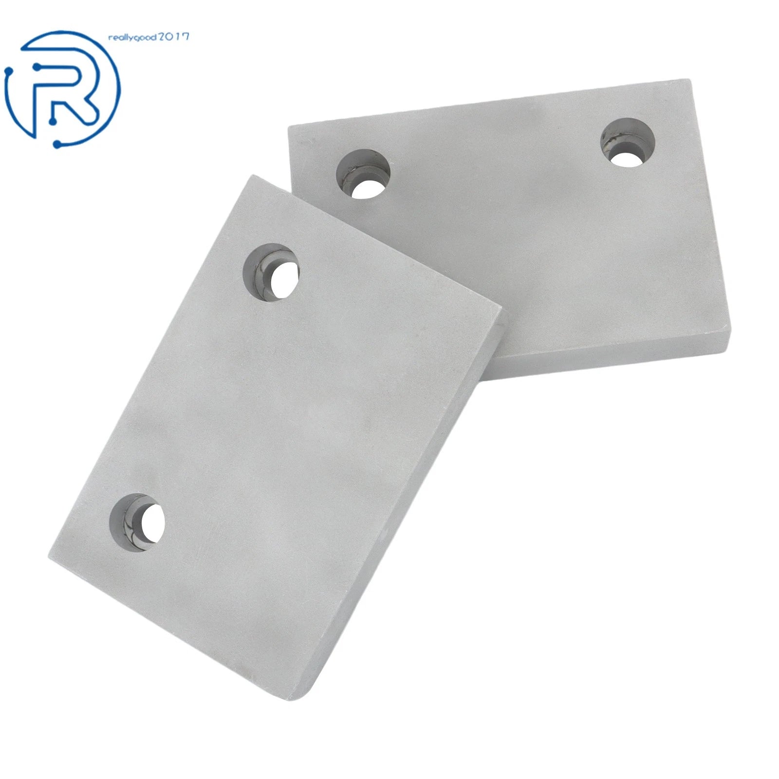 Set of 2 Aluminum Machinable Soft Vise Clamps for 6" Milling Vises