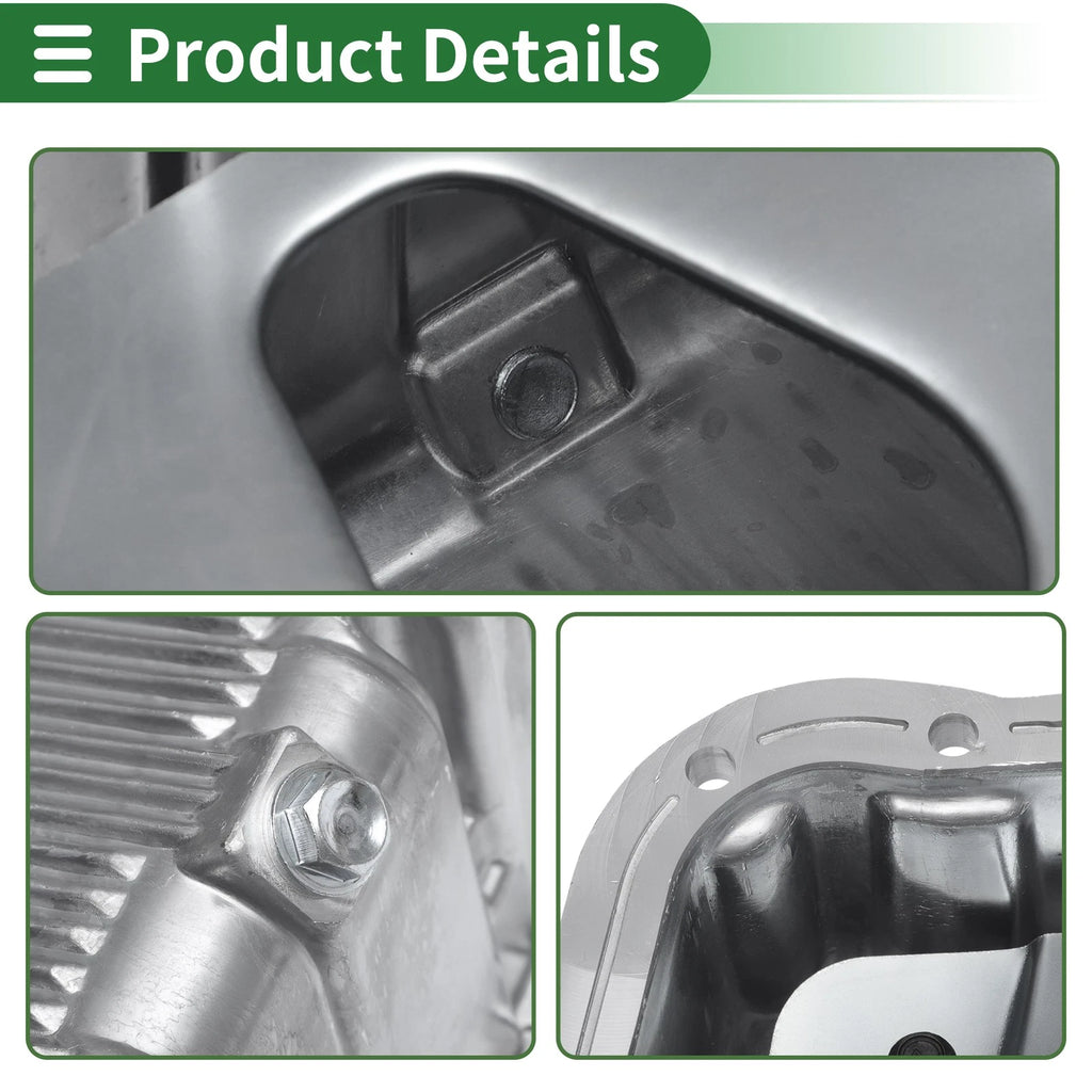 1 Pc Engine Oil Pan for Chevrolet Aveo (2004–2008) No.96481581 Aluminum