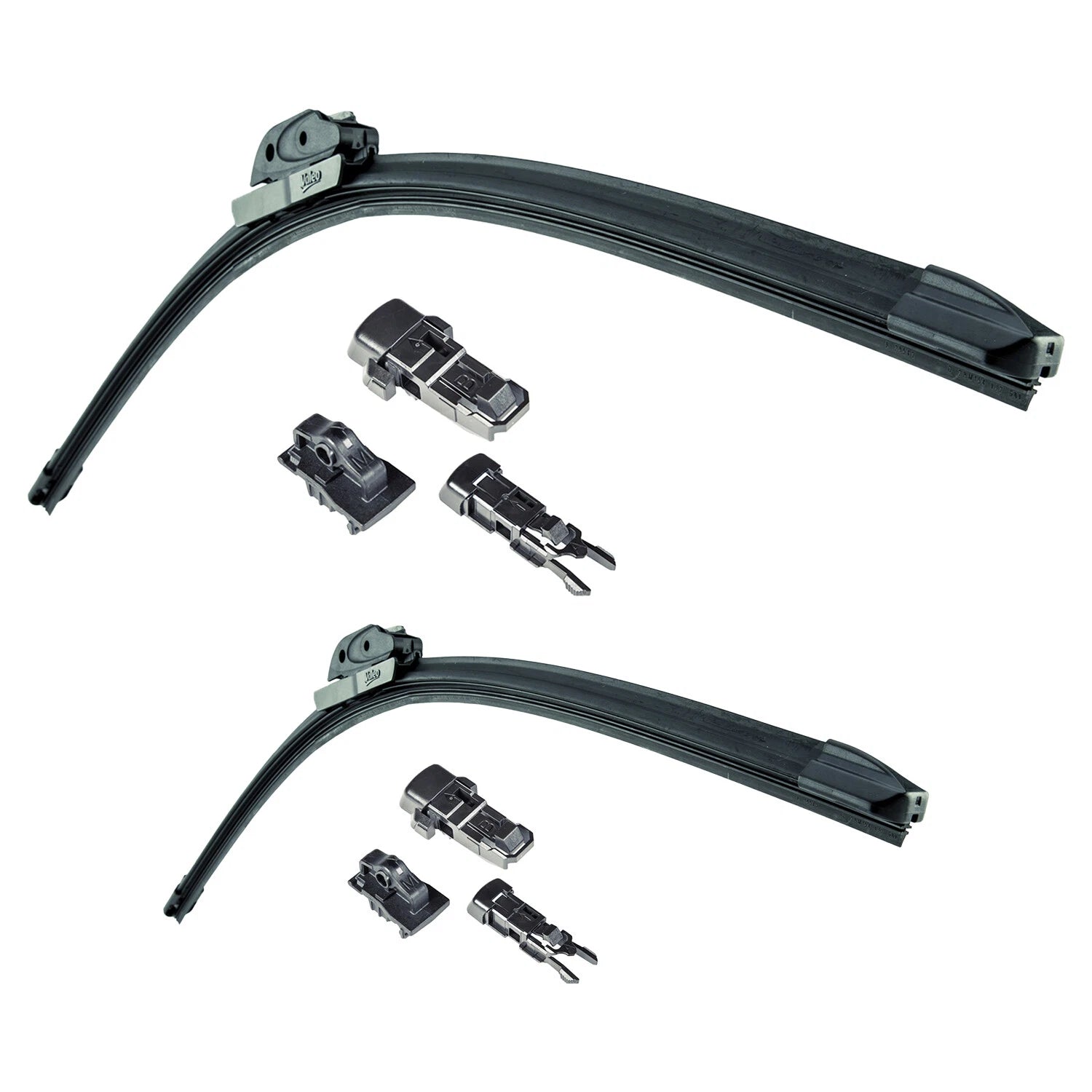 2X Valeo Beam Titanium 26" & 24" Windshield Wiper Blades for