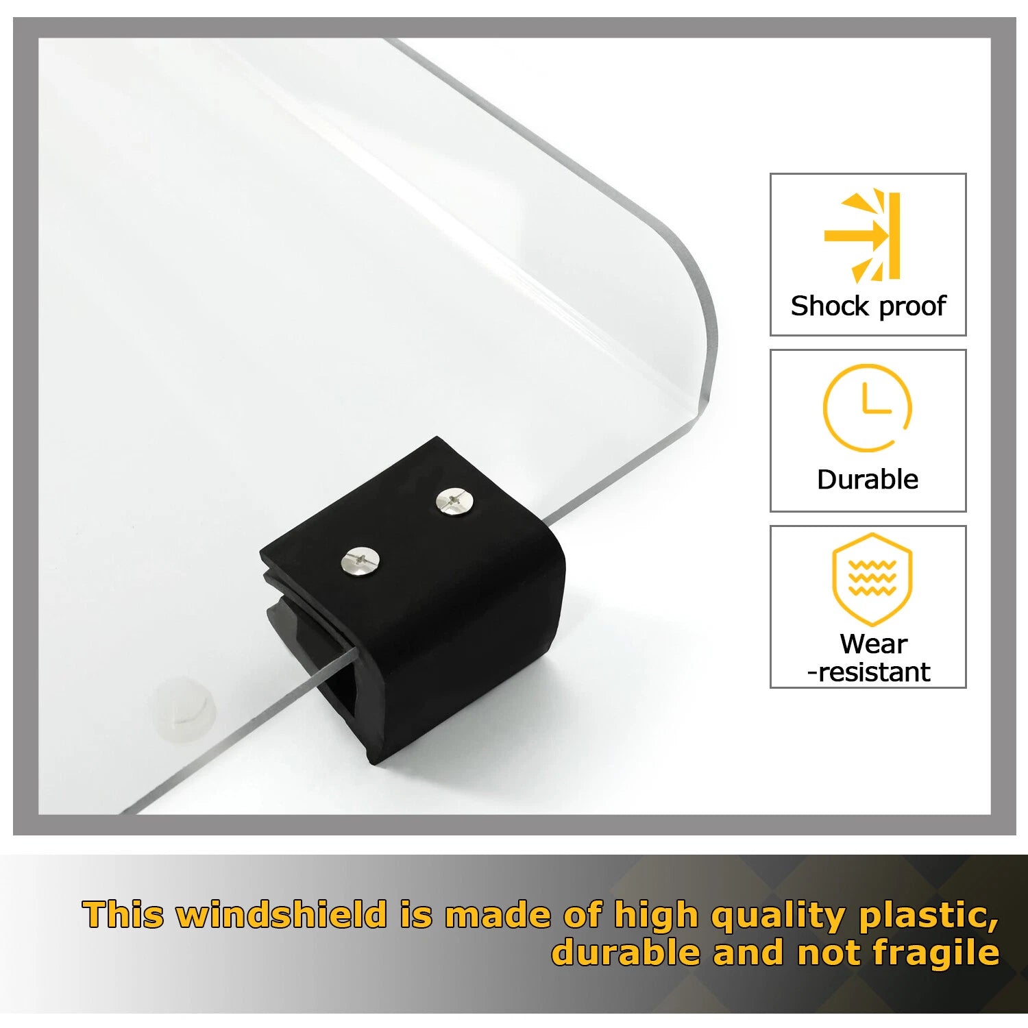 Clear Folding Windshield for EZGO Express S4 / L4 (2019–2023)