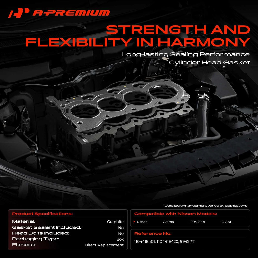 Cylinder Head Gasket for Nissan Altima (1993–2001) L4 2.4L Gas