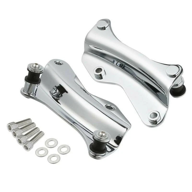 Chrome Luggage Rack with 4 Docking Hardware for Harley Touring Street Glide (2014–2024)
