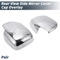 Pair Chrome Plated Rearview Mirror Cap Overlay for Lexus Land Cruiser 