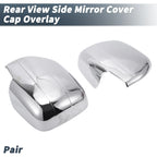 Pair Chrome Plated Rearview Mirror Cap Overlay for Lexus Land Cruiser 