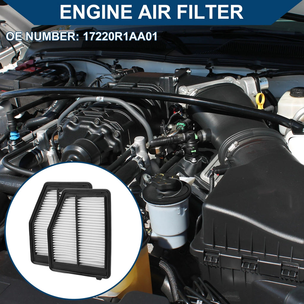 Set of 2 Engine Air Filters No.17220R1AA01 for Honda Civic 1.8L (2012–2015)