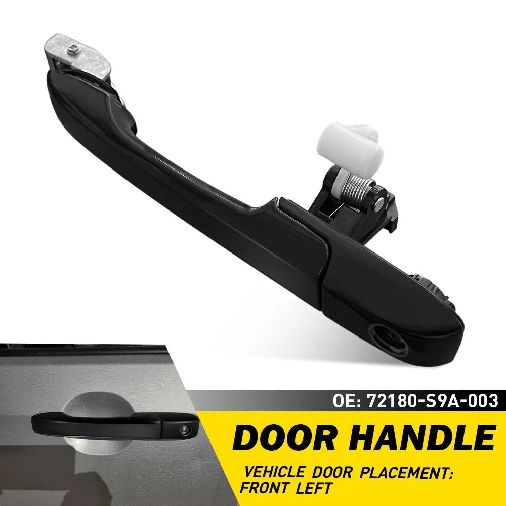 Left Side Front Exterior Door Handle Black for Honda CR-V (2002–2006) EPY