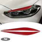 1 Pair Headlight Eye Lid Cover Sticker for BMW F30 (2012–2019) Carbon Fiber