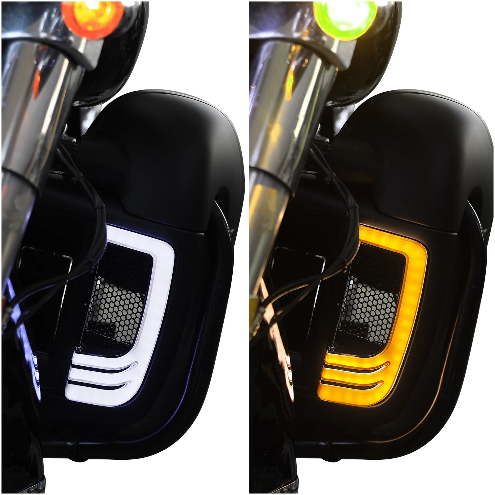 LED Fairing Lower Grill Turn Signal Running Light for Harley Electra Glide (2014–2023)