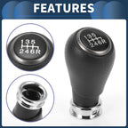 6 Speed Gear Shift Knob for Honda CR-V 2006-2011 Plastic Black Silver Tone