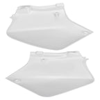 2 Side Panels for Honda XR250R XR400R (1996–2004) White Number Plates
