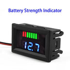 LED Digital Voltmeter for Marine Motorcycle (12V-60V)