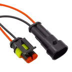 2 x Set Electrical Cable 2 Pin Connector Plug