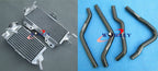 Aluminum Radiator + Black Hoses for Kawasaki KX125 KX 125 (1990-1991)