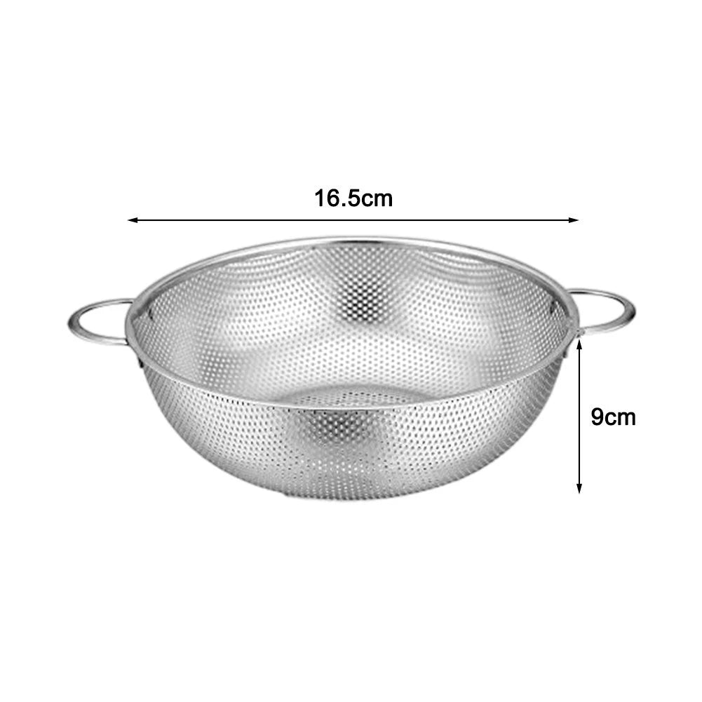 Stainless Steel Colander for Kitchen Use (Comfortable Handle)