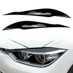 Headlight Eyelid Cover Set of 2 Glossy Black for BMW 3 Series F30 F31 (2013–2018)