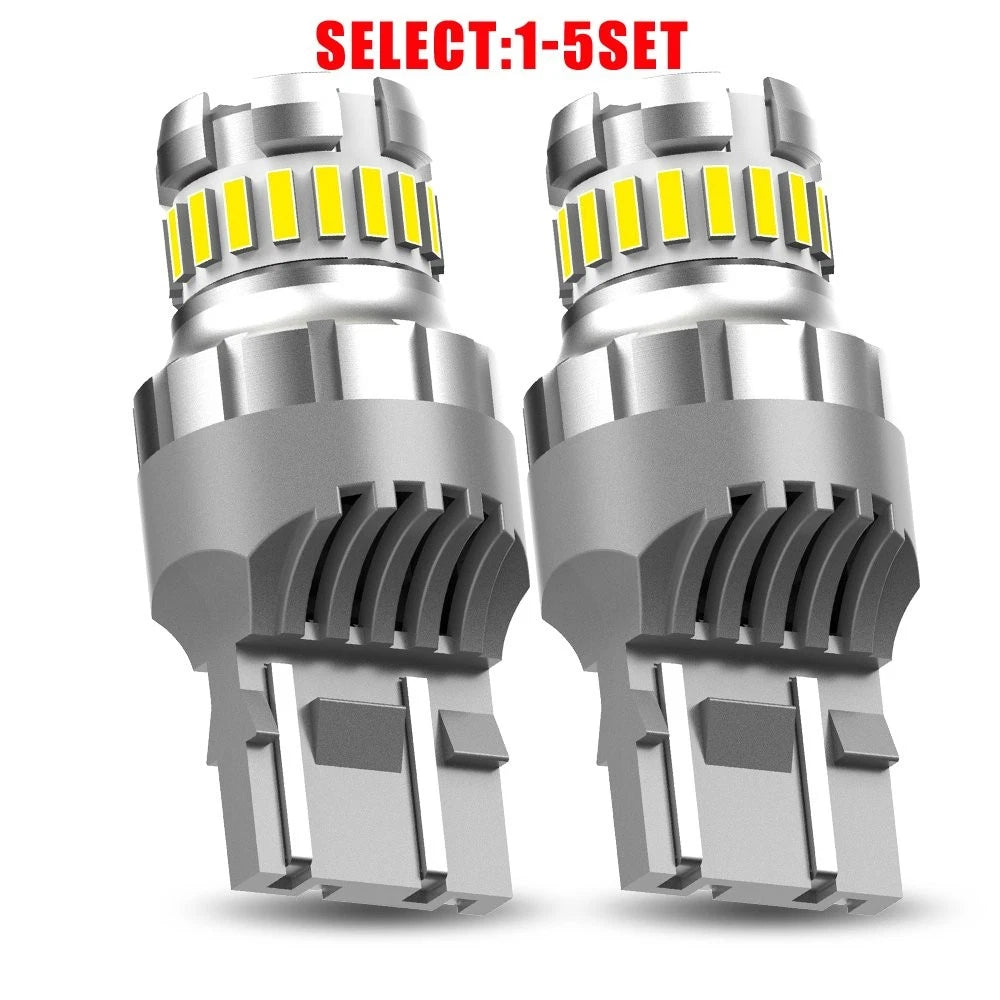 Set of 2 7443 7444 7440 LED Backup Reverse Light Bulbs 6500K for Automotive