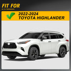 Set of 2 Silver Running Boards for Toyota Highlander (2022–2024)