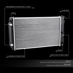 Cooling Radiator for Chevrolet Celebrity Century (1982–1990) DPI 738