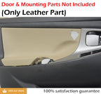 Set of 4 Door Panel Leather Covers for Toyota Camry (2007–2011) Beige