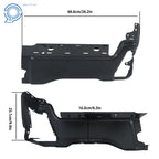 Black Rear Bumper End Caps for Ford F-250 F-350 F-450 (2023–2025)