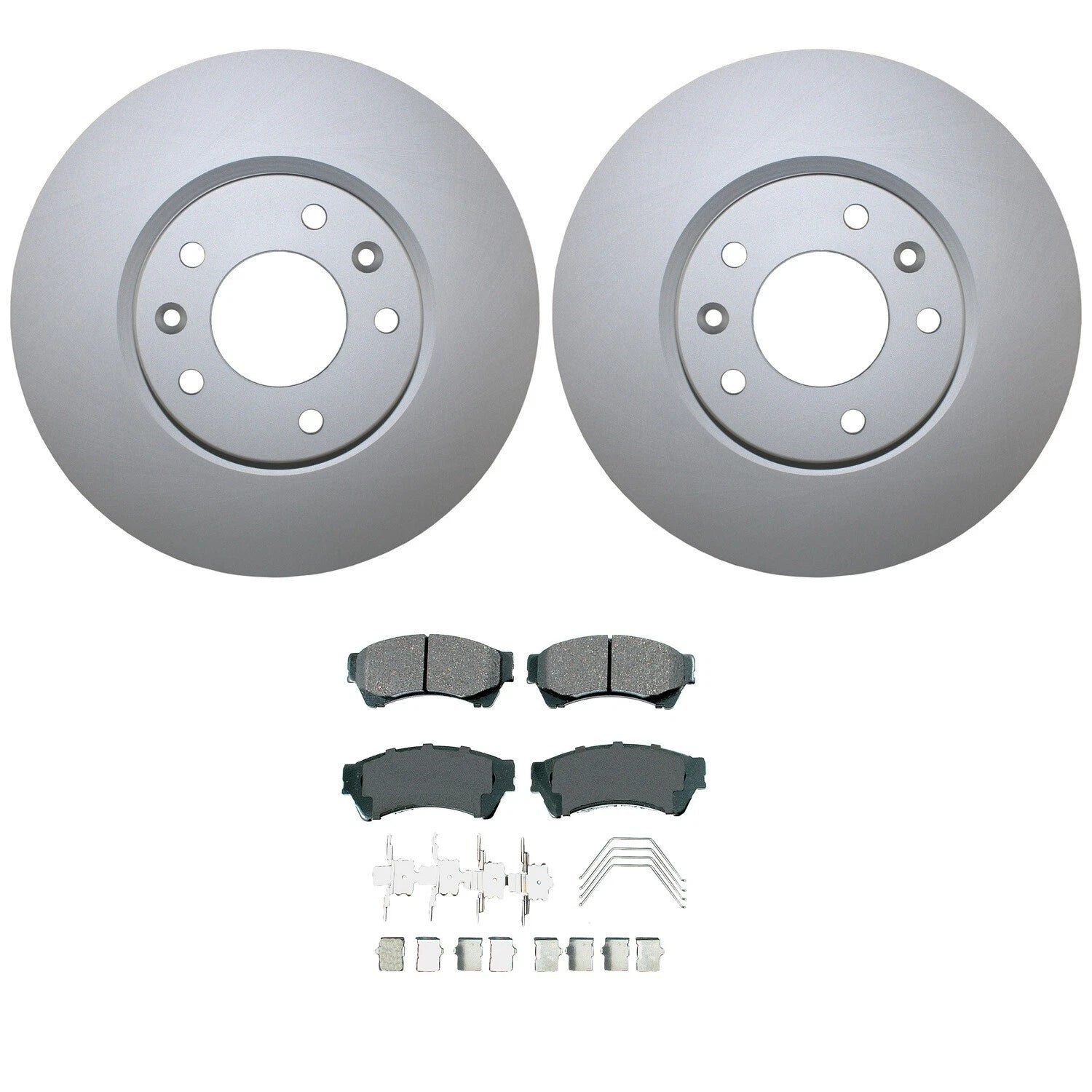 Front Brake Kit with 299mm Rotors & Akebono ProACT Pads for Fusion MKZ (2006–2012)