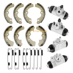 Front Rear Wheel Cylinder Brake w/Shoes for Kawasaki Mule 4000 4010 (2009–2021)