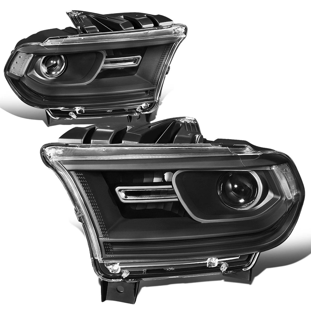 2X Projector Headlights for Dodge Durango (2014–2020) OE Style Black