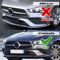 Set of 2 Front Bumper Lower Side Grille Trim for Benz CLA W118 X118 (2019–2023)