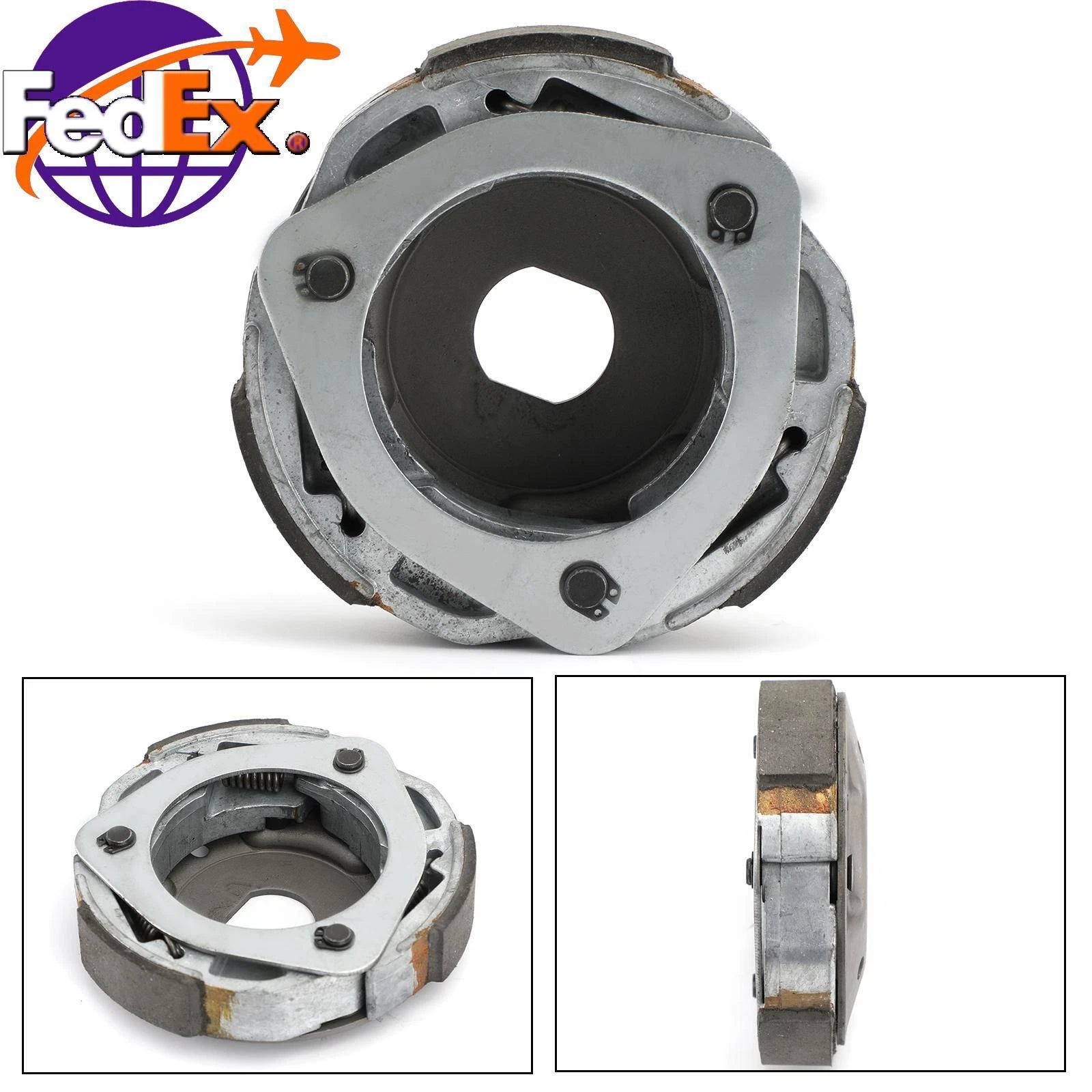 Complete Clutch Shoes Weight Set & Spring for Suzuki AN250 Burgman 250 (1998–2006)