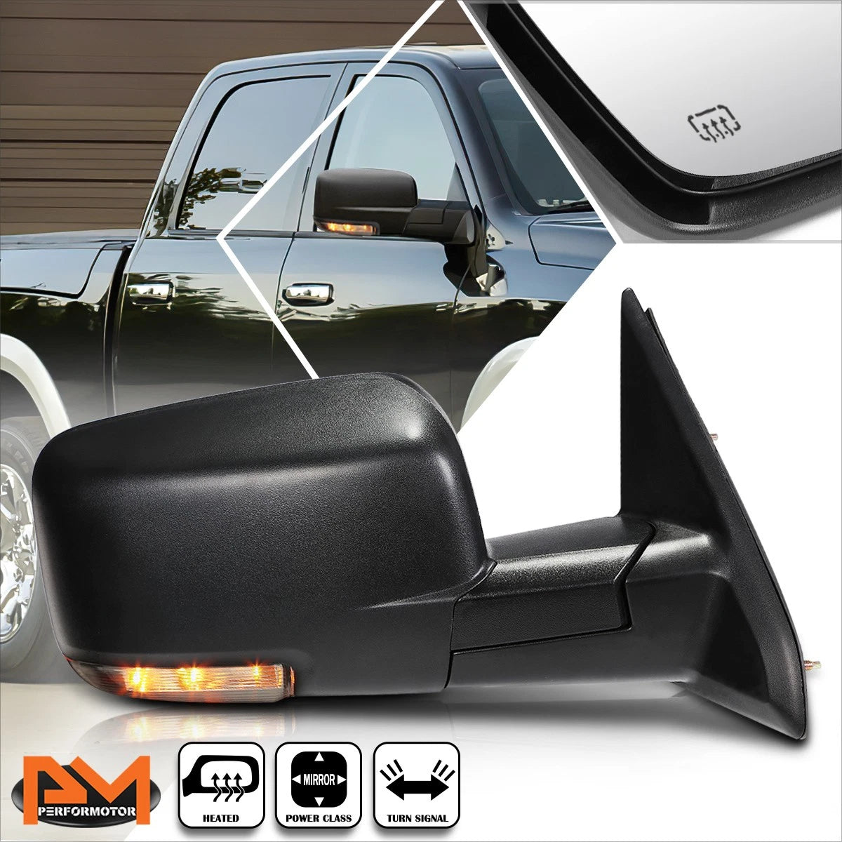 Power Heated Right Side Towing Mirror for Ram Truck (2009–2016)